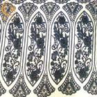 Αφρικανικό διακοσμημένο με χάντρες κεντημένο τσέκια ύφασμα 91.44Cm δαντελλών φορεμάτων μήκος