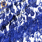 μπλε ναυτική κεντημένη χειροτεχνία μόδας υφάσματος δαντελλών του Tulle πλάτους 135cm