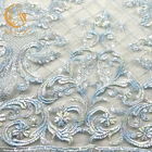 Μαλακός σχετικά με το πλέγμα 135cm κεντητικής υφάσματος δαντελλών Sparkly πλάτος για Dressmaking