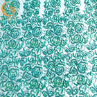 Προσαρμοσμένο πράσινο νυφικό χειροποίητο διακοσμημένο με χάντρες ύφασμα δαντελλών
