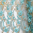 κεντητική μορφών φορεμάτων υφάσματος δαντελλών 140Cm Applique που διακοσμείται με χάντρες νυφική για το γάμο
